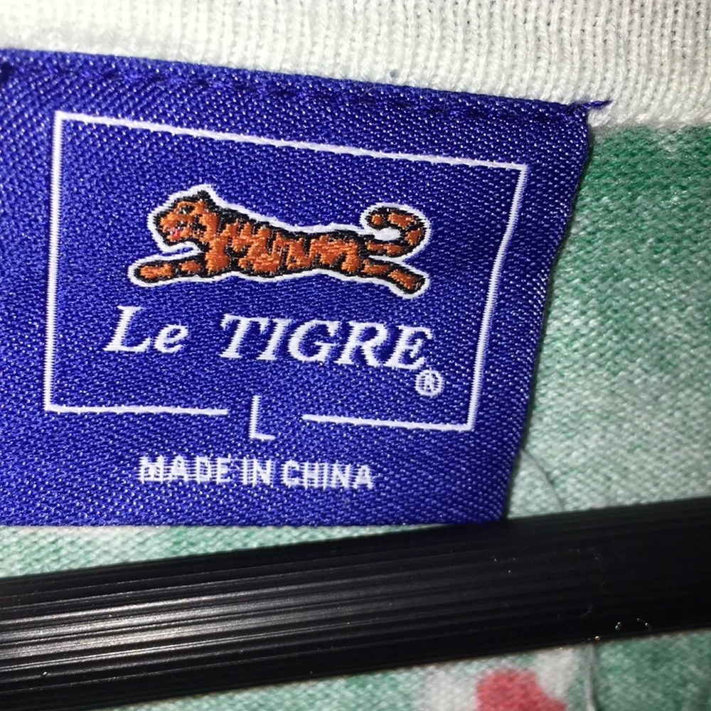Le Tigre Fox Pattern Green Cardigan | Size L - Picture 2 of 4